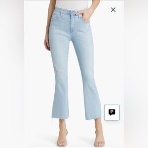 AG Women’s Farrah Raw Hem Crop Bootcut Jeans Size 28 MSRP$225